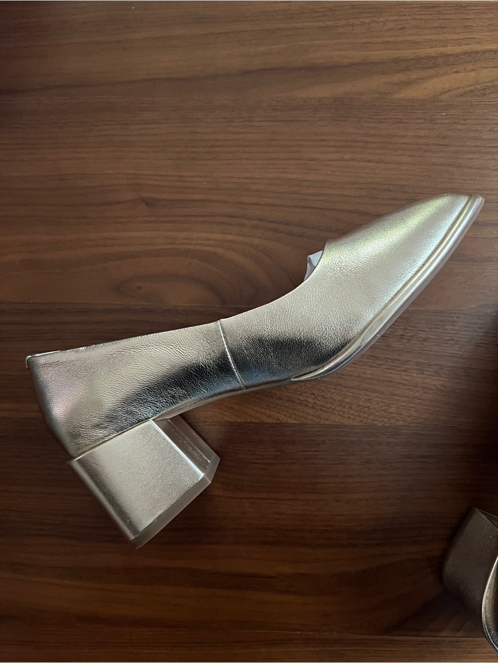 AEROSOLES Soft Gold Block Heel Pumps